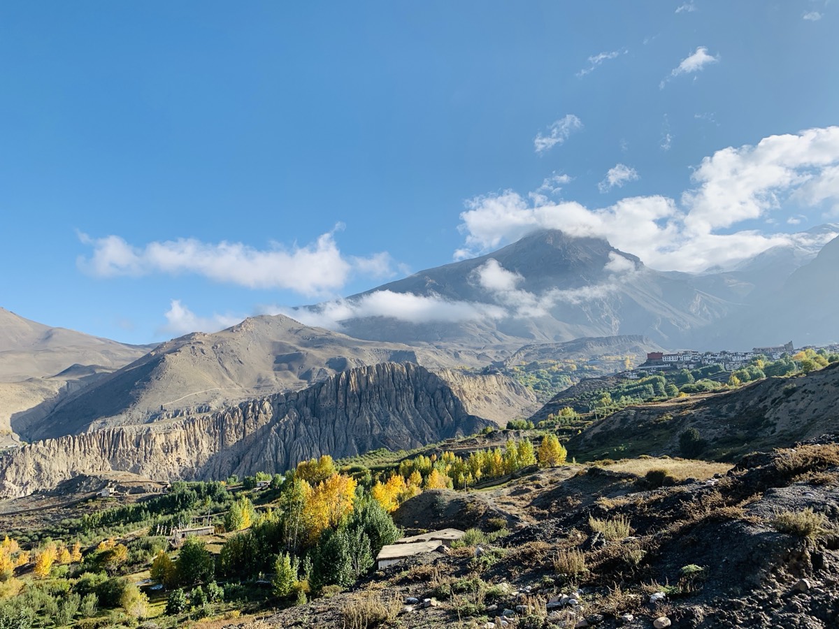 The village of Kaagbeni in Upper Mustang